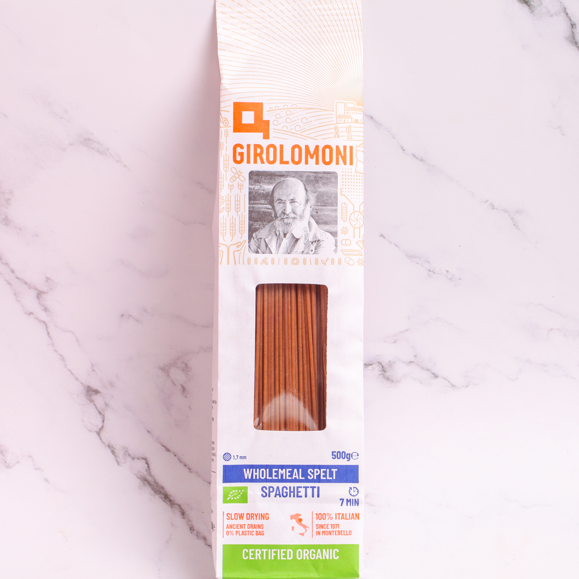 Organic Spaghetti, Wholemeal Spelt - Girolomoni